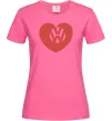 Женская футболка Love W Ярко-розовый Женская футболка Love W Ярко-розовый фото