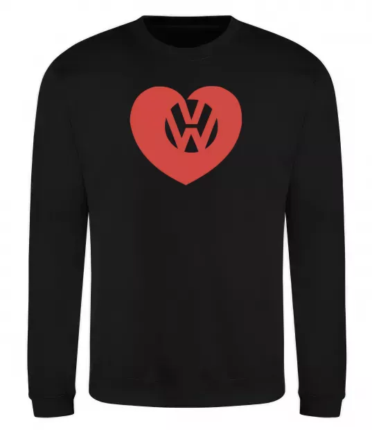 Свитшот Love W Черный фото