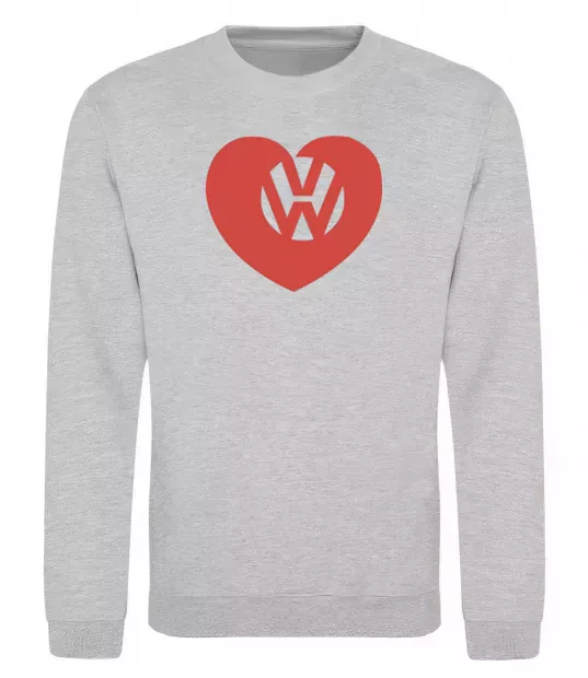 Свитшот Love W Серый меланж фото