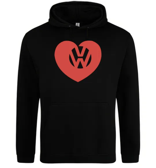 Чоловіча толстовка (худі) Love W Чорний фото