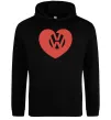 Чоловіча толстовка (худі) Love W Чорний фото