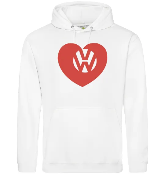 Чоловіча толстовка (худі) Love W Білий фото