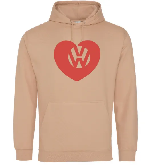 Чоловіча толстовка (худі) Love W Пісочний фото