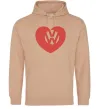 Жіноча толстовка (худі) Love W Пісочний Жіноча толстовка (худі) Love W Пісочний фото