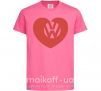 Детская футболка Love W Ярко-розовый фото