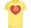 Детская футболка Love W Лимонный фото