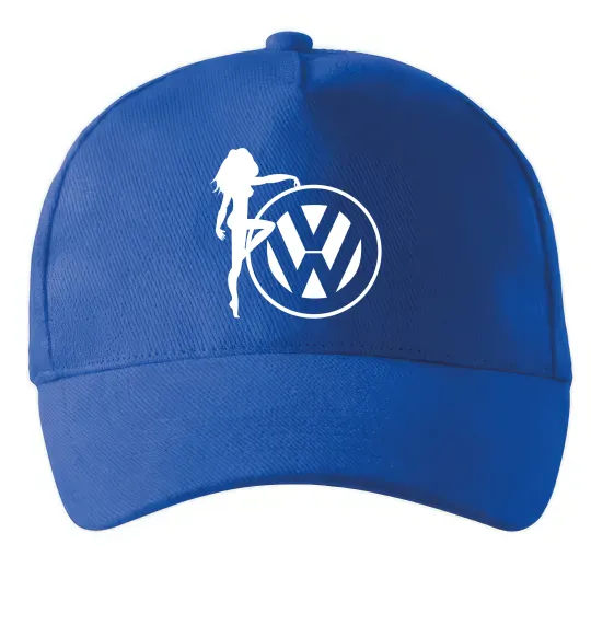 Кепка Girls love Volkswagen Яскраво-синій фото
