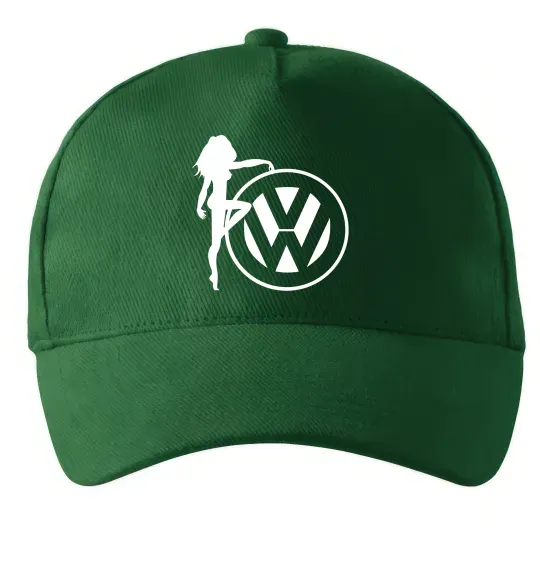 Кепка Girls love Volkswagen Темно-зелений фото