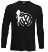 Лонгслів Girls love Volkswagen Чорний фото