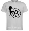 Мужская футболка Girls love Volkswagen Серый фото