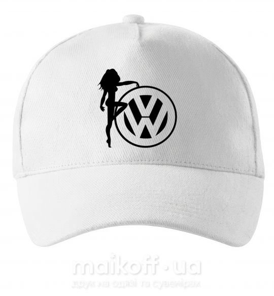 Кепка Girls love Volkswagen Білий фото