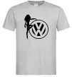 Мужская футболка Girls love Volkswagen Серый фото