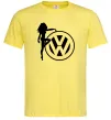 Мужская футболка Girls love Volkswagen Лимонный фото