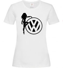 Жіноча футболка Girls love Volkswagen