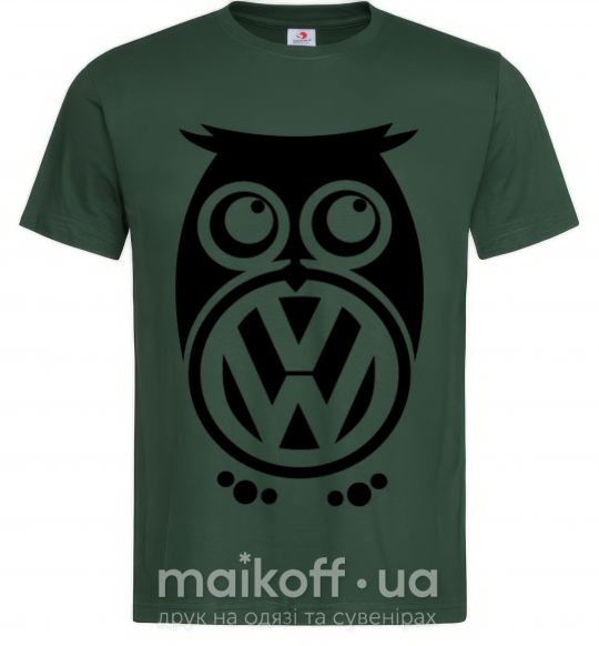 Мужская футболка Сова Volkswagen Темно-зеленый фото