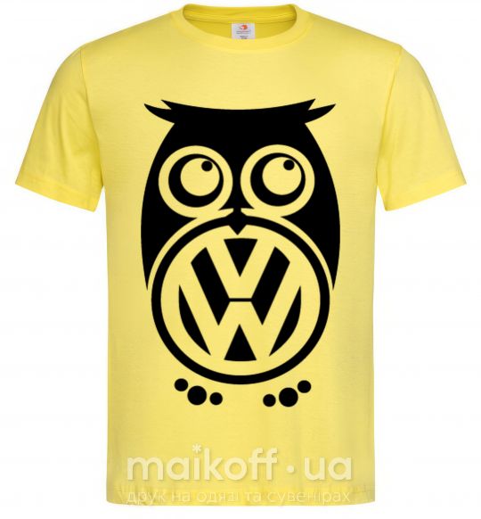 Мужская футболка Сова Volkswagen Лимонный фото