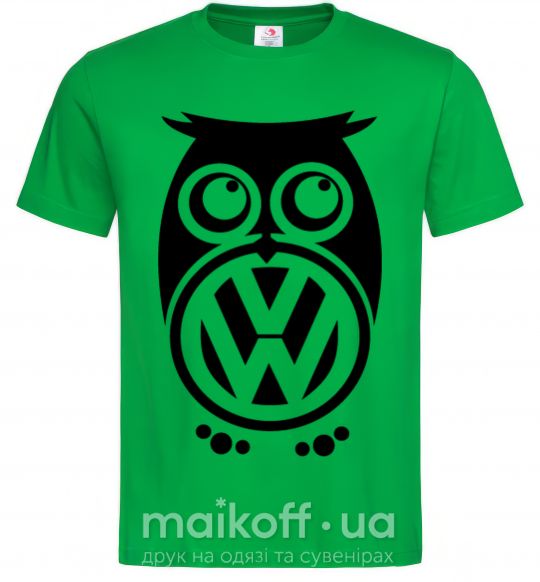 Мужская футболка Сова Volkswagen Зеленый фото