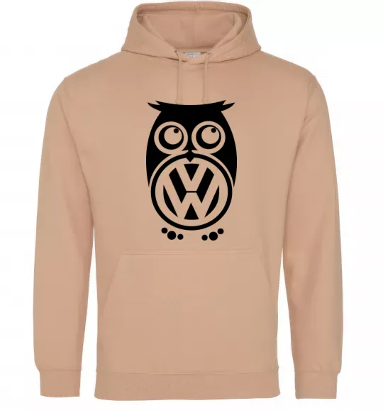 Чоловіча толстовка (худі) Сова Volkswagen Пісочний фото