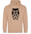 Чоловіча толстовка (худі) Сова Volkswagen Пісочний фото