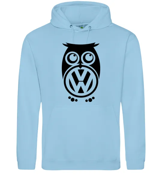 Чоловіча толстовка (худі) Сова Volkswagen Блакитний фото