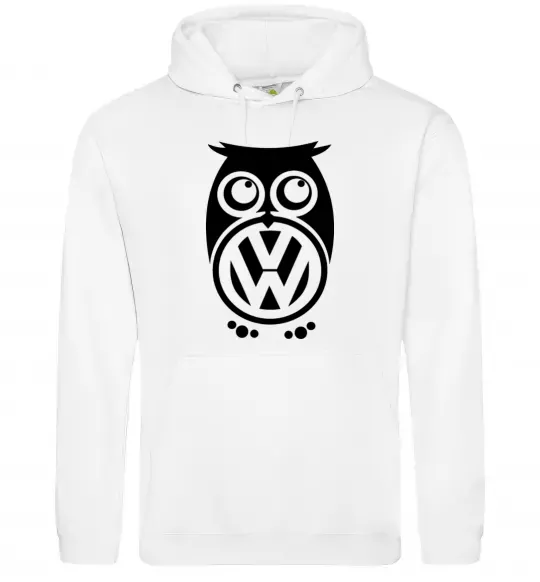 Женская толстовка (худи) Сова Volkswagen Белый фото