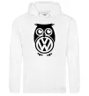Женская толстовка (худи) Сова Volkswagen Белый фото
