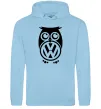 Женская толстовка (худи) Сова Volkswagen Голубой фото