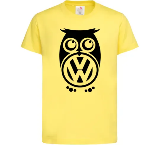 Дитяча футболка Сова Volkswagen Лимонний фото