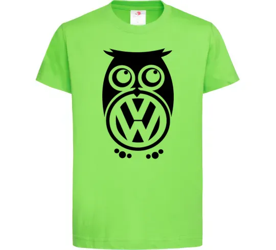 Дитяча футболка Сова Volkswagen Лаймовий фото