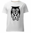 Мужская премиум футболка Сова Volkswagen Белый фото
