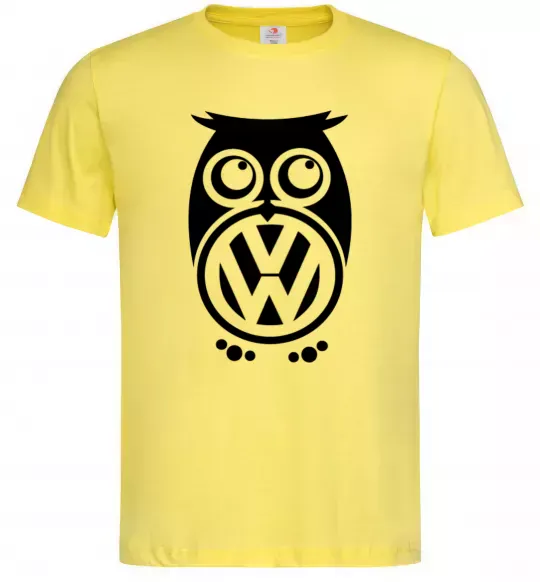 Чоловіча футболка Сова Volkswagen Лимонний фото