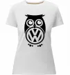 Жіноча преміум футболка Сова Volkswagen Білий фото