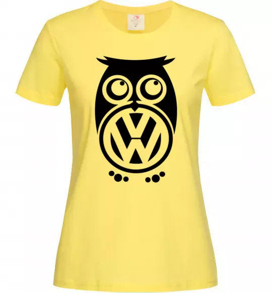 Жіноча футболка Сова Volkswagen Лимонний фото