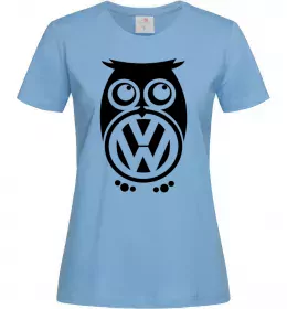 Женская футболка Сова Volkswagen Голубой фото