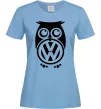 Жіноча футболка Сова Volkswagen Блакитний Жіноча футболка Сова Volkswagen Блакитний фото
