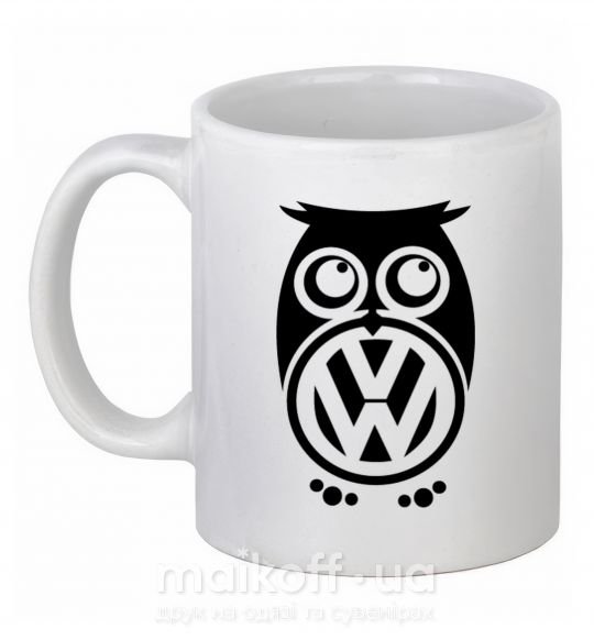 Чашка керамічна Сова Volkswagen Білий фото