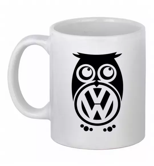 Чашка керамическая Сова Volkswagen Белый фото