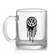 Чашка скляна Volkswagen клякса Прозорий фото
