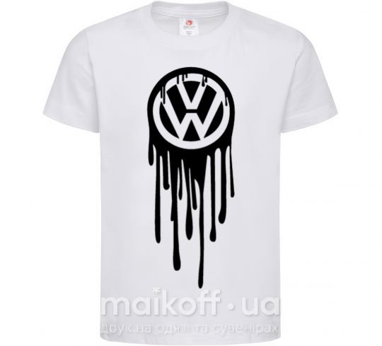 Детская футболка Volkswagen клякса Белый фото