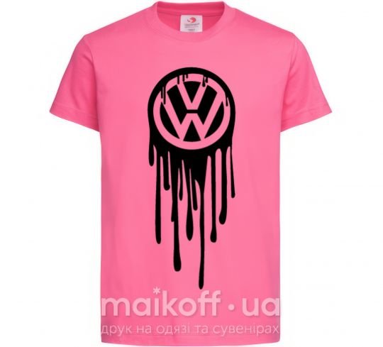 Дитяча футболка Volkswagen клякса Яскраво-рожевий фото