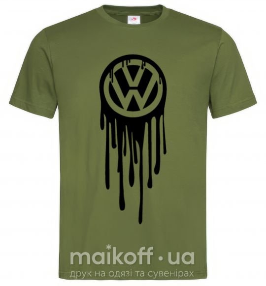 Чоловіча футболка Volkswagen клякса Оливковий фото