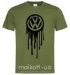 Мужская футболка Volkswagen клякса Оливковый фото