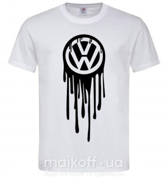 Мужская футболка Volkswagen клякса Белый фото