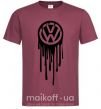 Чоловіча футболка Volkswagen клякса Бордовий фото