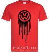 Мужская футболка Volkswagen клякса Красный фото