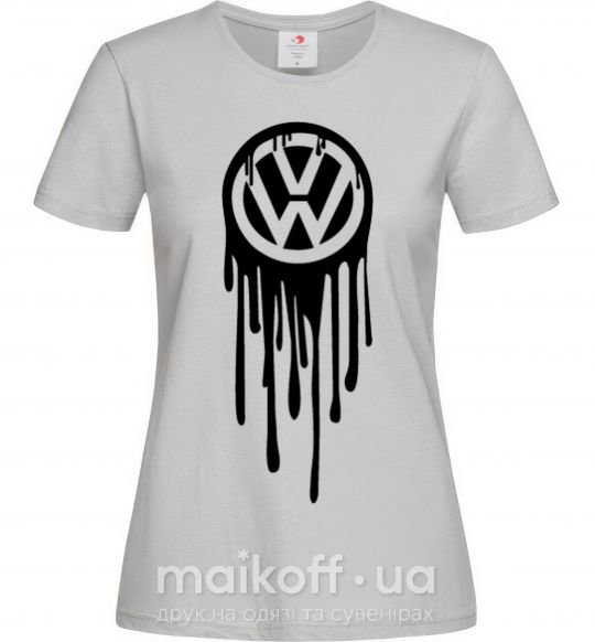Женская футболка Volkswagen клякса Серый фото