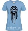 Женская футболка Volkswagen клякса Голубой фото
