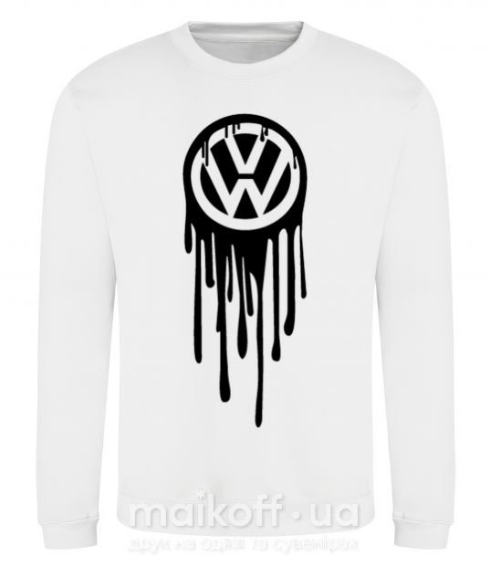 Свитшот Volkswagen клякса Белый фото