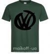 Мужская футболка Volkswagen фломастером Темно-зеленый фото