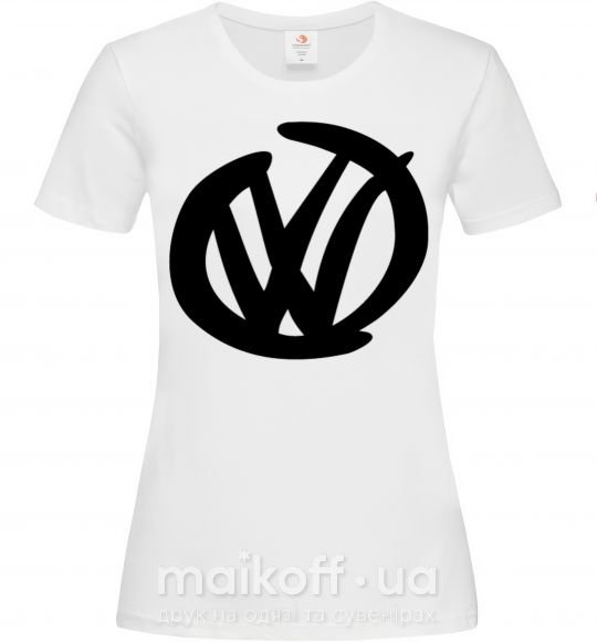 Женская футболка Volkswagen фломастером Белый фото